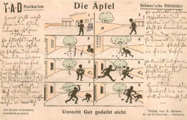 Humor Delmas Bordeaux Die aepfel