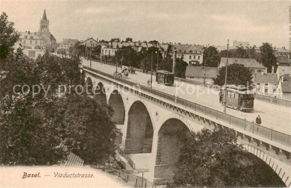 Strassenbahn Tramway Basel Viaductstrasse