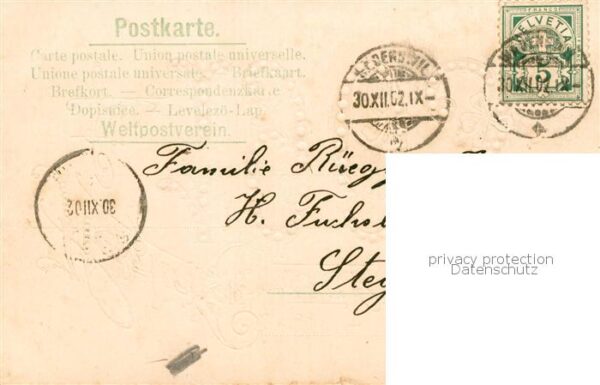 Jahreszahl Year Annee Ano 1903 – Bild 2