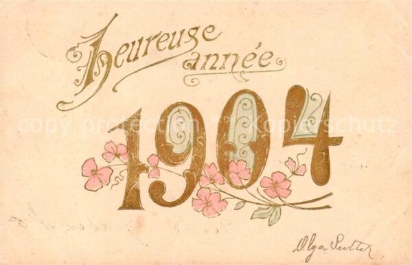 Jahreszahl Year Annee Ano 1904