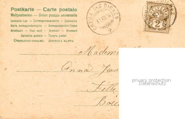 Jahreszahl Year Annee Ano 1905 Bonne annee Litho – Bild 2