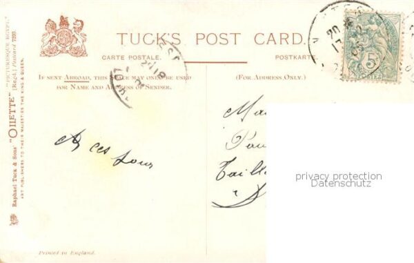 Verlag Tucks Oilette Serie 7203 Alexandria – Bild 2