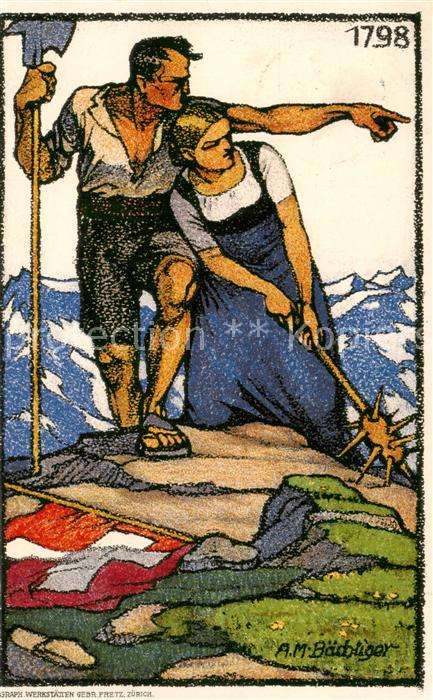 Bundesfeier Schweiz 1913 AM Baechtiger