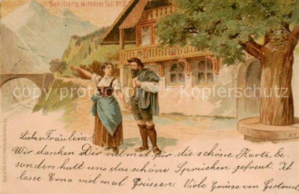 Verlag Kuenzli Zuerich Nr. Frau Mann Baum