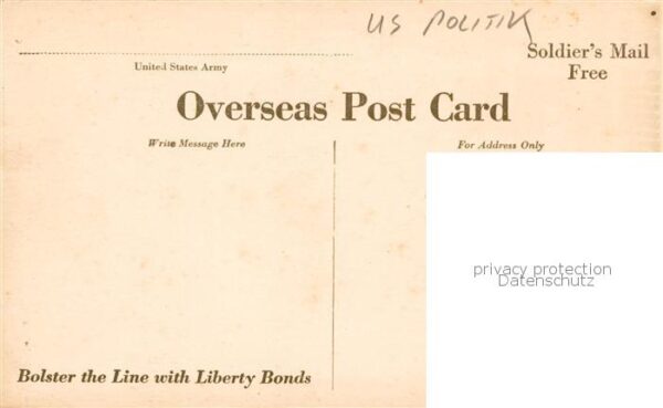 Politik Politics Politique US Liberty Bonds pay for it chow over here – Bild 2