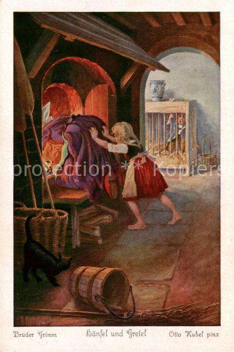 Kubel O. Nr.3716 Serie 125 Brueder Grimm Haensel und Gretel