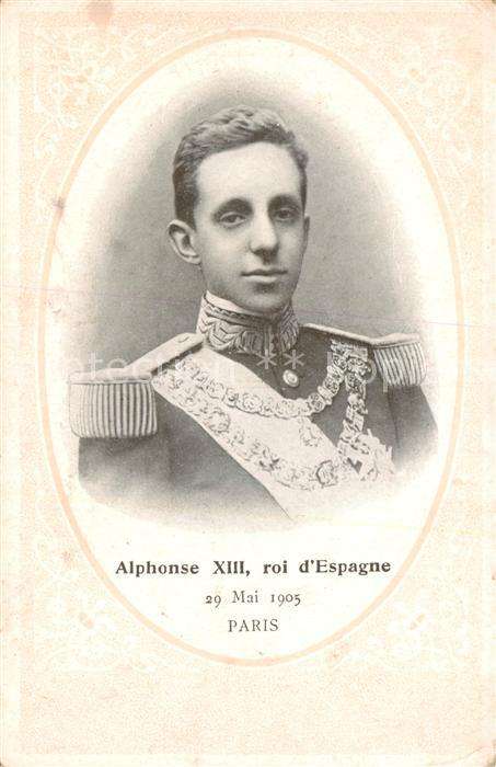 Adel Spanien Nobleza Espana Alphonse XIII roi d Espagne Paris