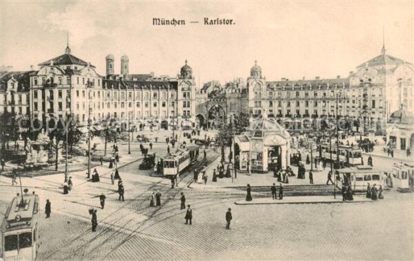 Strassenbahn Tramway-- Muenchen Karlstor
