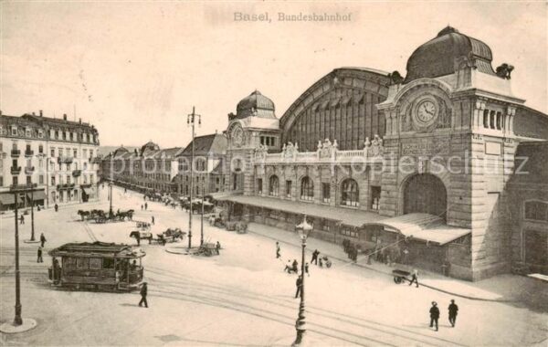 Strassenbahn Tramway-- Basel Bundesbahnhof