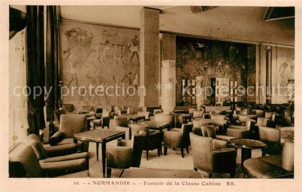 Dampfer Oceanliner NORMANDIE Cabine BR