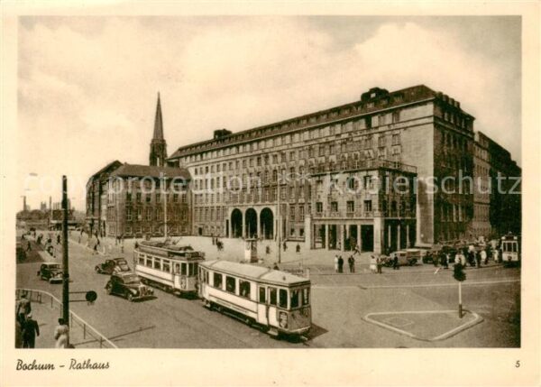 Strassenbahn Tramway-- Bochum Rathaus