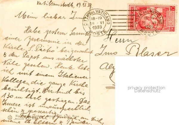 Papst Pope Pape Pio X11 – Bild 2