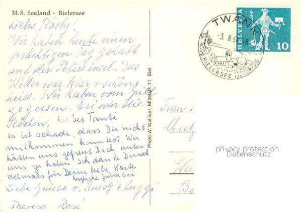Schiffe Ships Navires M.S.Seeland Bielersee – Bild 2