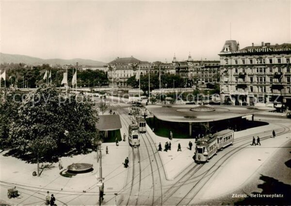 Strassenbahn Tramway-- Zuerich Bellevueplatz