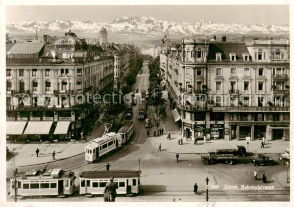 Strassenbahn Tramway-- Zuerich Bahnhofstrasse