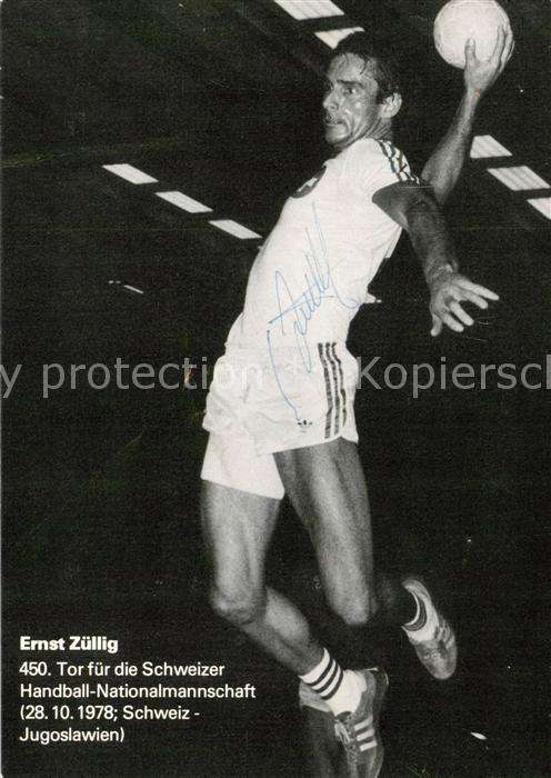 Handball Ernst Zuellig 1978