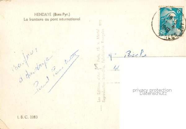 Zoll Grenze Douane Border Hendaye – Bild 2