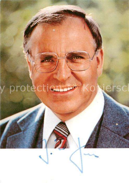 Autogramm Helmut Kohl
