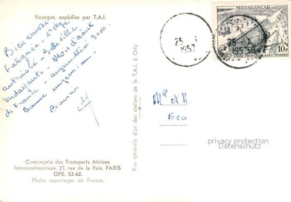 Flughafen Airport Aeroporto Voyagez expediz par T.A.I. – Bild 2
