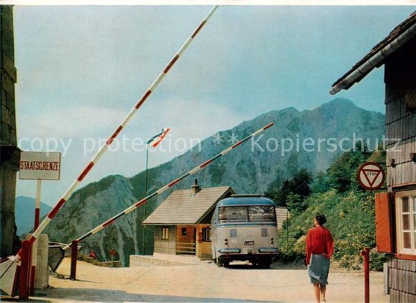 Zoll Grenze Douane Border Loiblpass Hoehe Kaernsten Austria