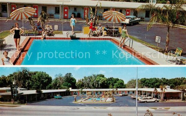 Ocala Florida USA Holiday Motel and Restaurant Pool