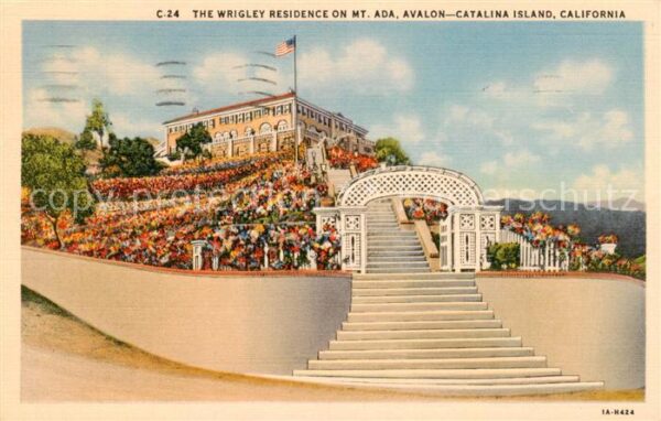 Catalina Island California USA The Wrigley Residence on Mt Ada Avalon