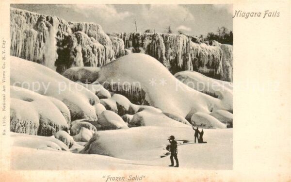 Niagara Falls Ontario Canada Frozen Solid