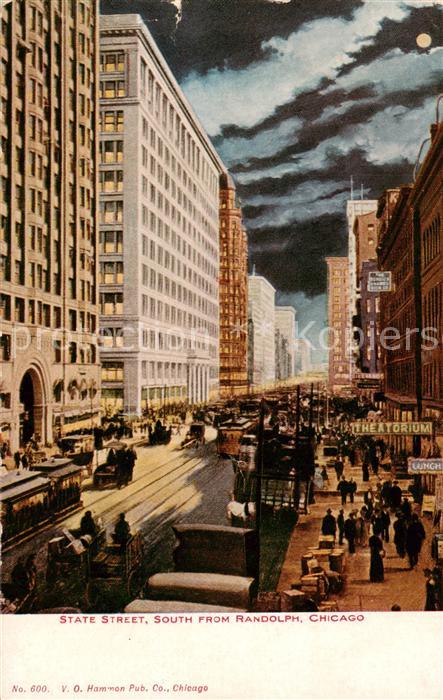 Chicago Illinois State Street South from Randolph