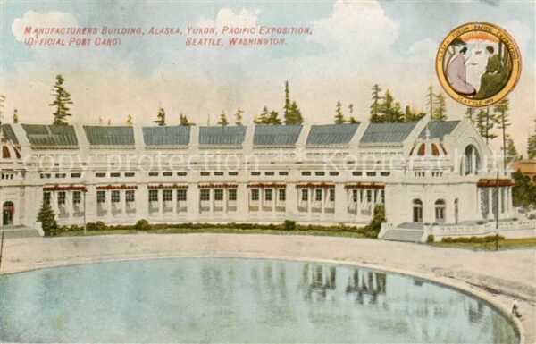 Seattle Washington USA Manufactured Building Alaska Yukon Pacific Exposition