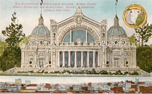 Seattle Washington USA End Elevation Manufactured Building Alaska Yukon Pacific
