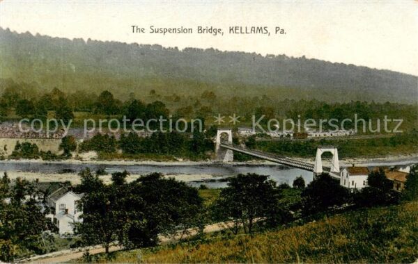 Kellams Pennsylvania USA The Suspension Bridge