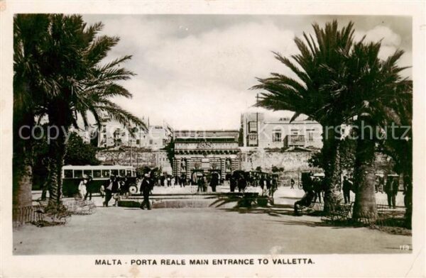 Malta  Insel Porta Reale Main Entrance to Valletta