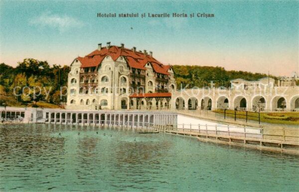 Baia Ocna Bad Salzburg RO Hotelul statulul si Lacurile Horia si Crisan