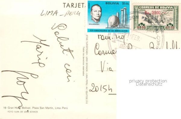 Lima  Peru Gran Hotel Bolivar Plaza San Martin – Bild 2