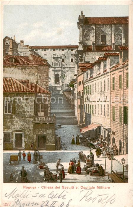 Ragusa Dubrovnik Croatia Chiesa dei Gesulti e Ospitale Militare