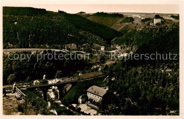 Ziegenrueck Thueringen Blick von Moellers Ruhe