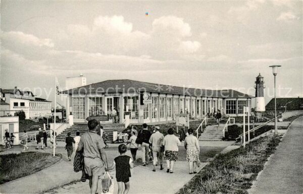 Buesum Nordseebad Liegehalle und Leuchtturm