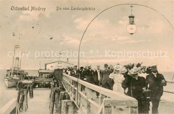 Misdroy Ostseebad Miedzyzdroje PL Die neue Landungsbruecke