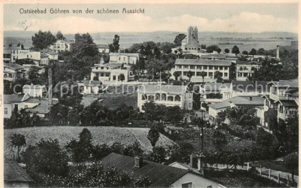 Goehren  Ostseebad Ruegen Blick von der schoenen Aussicht