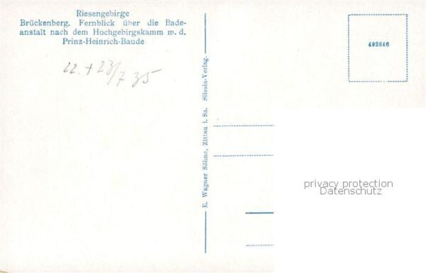 Brueckenberg Krummhuebel Riesengebirge PL Panorama mit Strandbad und Prinz Heinr – Bild 2