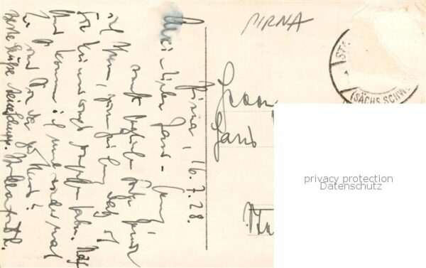 Pirna Elbe Faehrhaus Zeichen – Bild 2