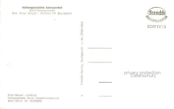 Besigheim Hoehengaststaette Schreyerhof Schiff Anlegestelle Fliegeraufnahme – Bild 2