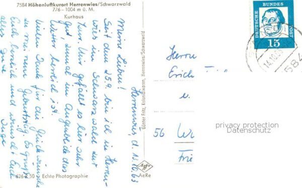 Herrenwies Forbach Kurhaus – Bild 2