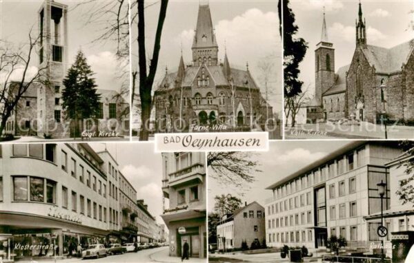 Bad Oeynhausen Ev Kirche Farne Villa Kath Kirche Klosterstrasse Rathaus
