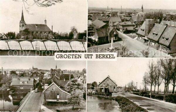 Berkel En Rodenrijs Kirche Strassenpartie Panorama Kanal
