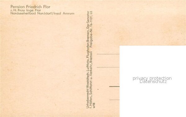 Norddorf Amrum Pension Friedrich Flor Fliegeraufnahme – Bild 2