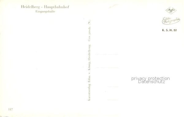 Heidelberg Neckar Hauptbahnhof Eingangshalle – Bild 2