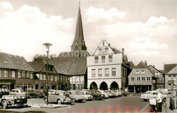 Werne  Lippe Muenster Westfalen Marktplatz