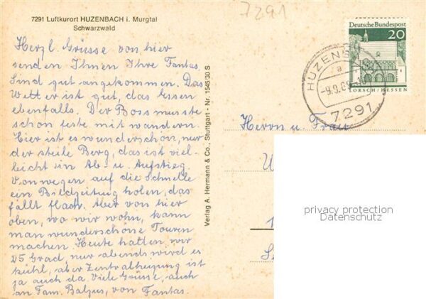 Huzenbach Baiersbronn Fliegeraufnahme – Bild 2