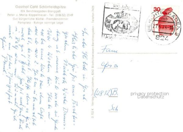 Stanggass Berchtesgaden Gasthof Cafe Schoenfeldspitze Freiterrasse – Bild 2